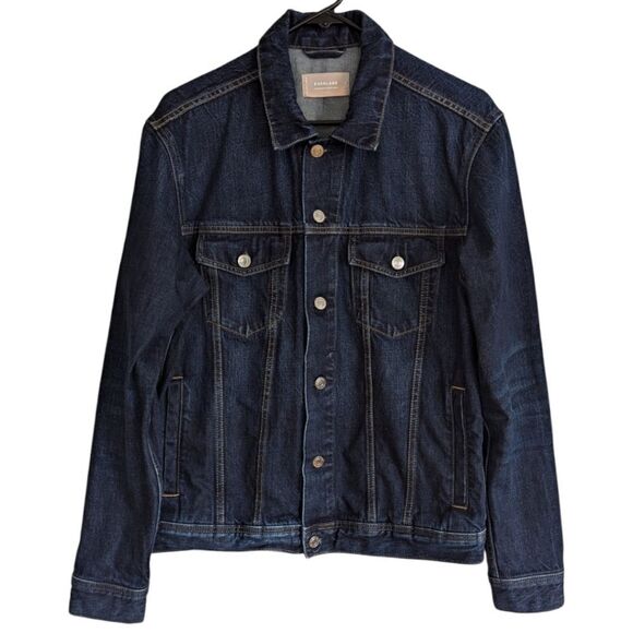 Everlane The Shrunken Denim Jacket 100% Cotton Women's M - Picture 1 of 7